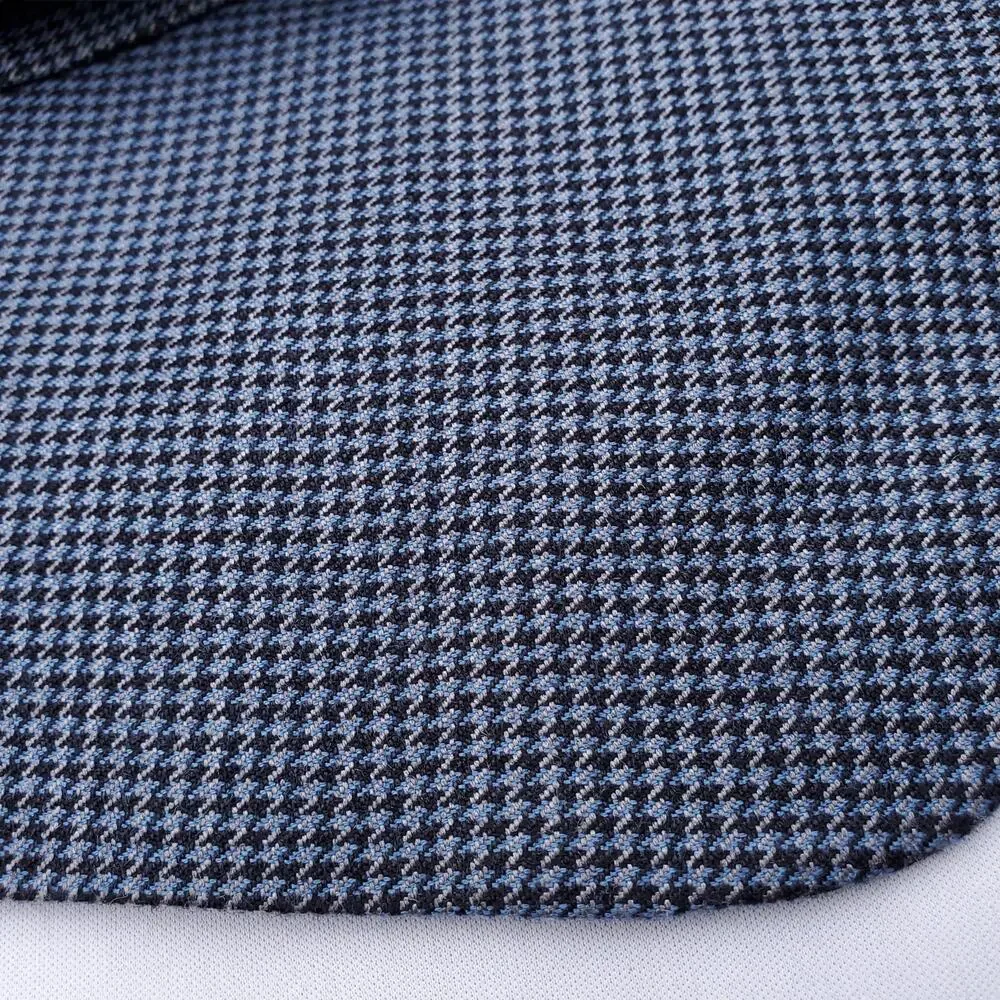 40 Savile Row Ivy Prep Puppytooth Check Blazer Jacket Sport Coat Silk Bamboo 42S